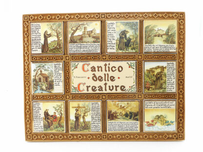 Cantico delle Creature in Ceramica e Marmo Resina_Art. 810